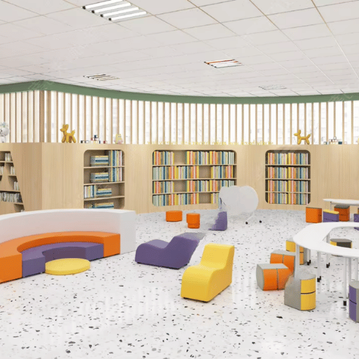 8-Component Modular Library That Makes Up a Commercial Soft Play Set