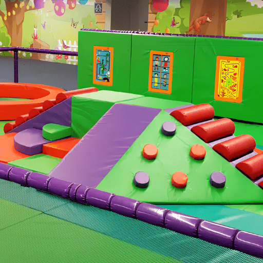 Soft Play Module Anatomy Map for Indoor Playgrounds — 8 Core Modules + Foam Density Reference