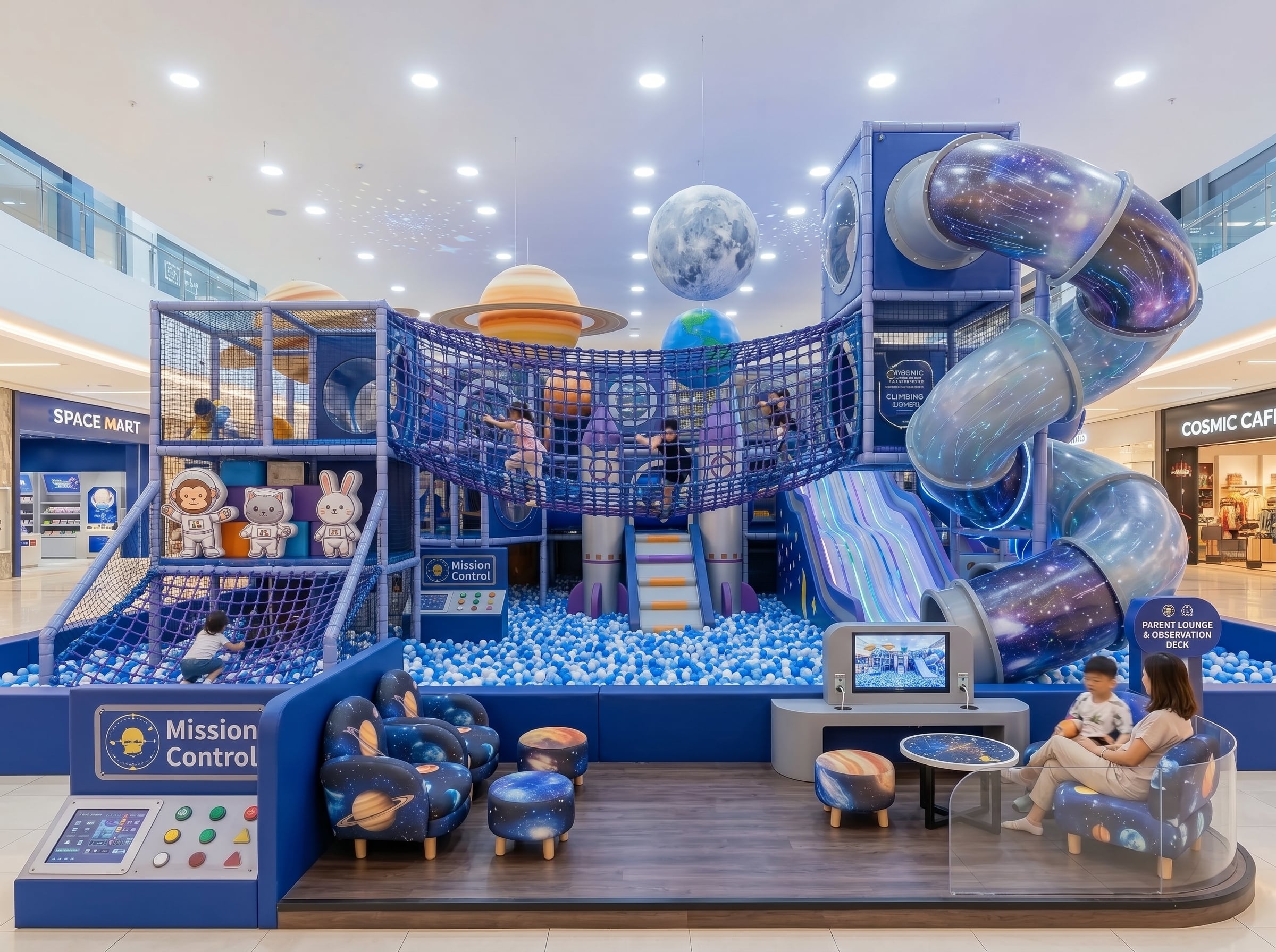 Space Theme Indoor Playground