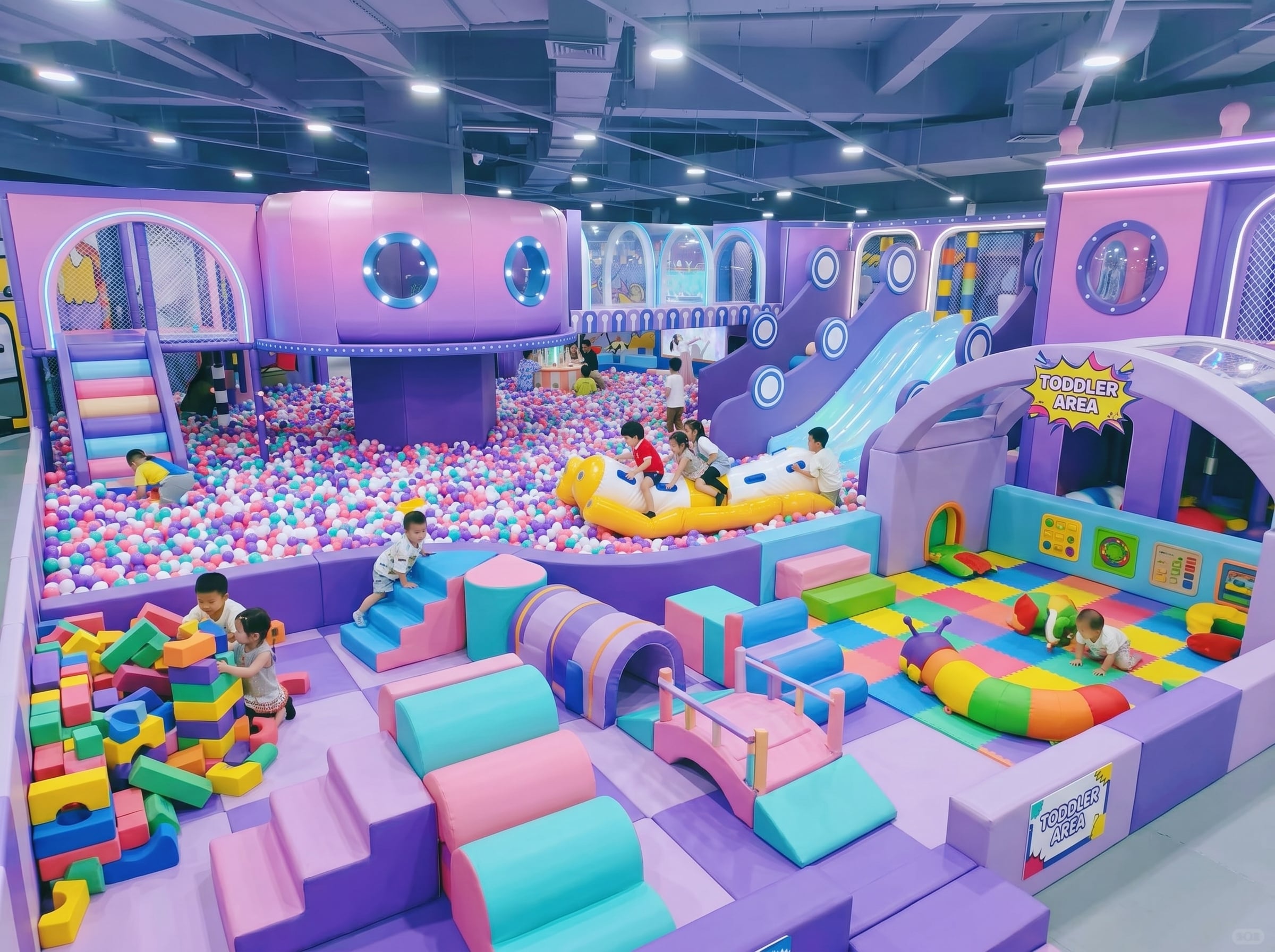 Commercial Indoor Playground Equipment Structural Components