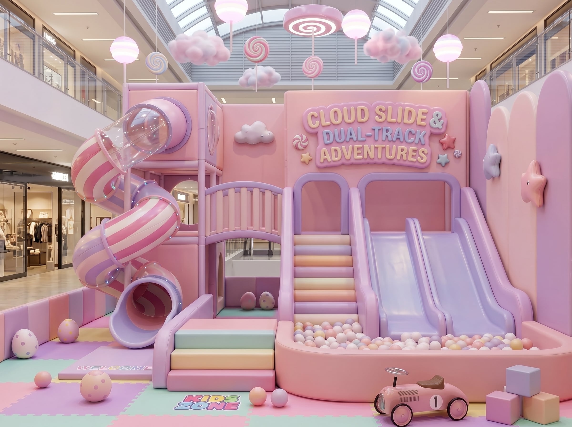 Restaurants and Hotels Lobby Play Area