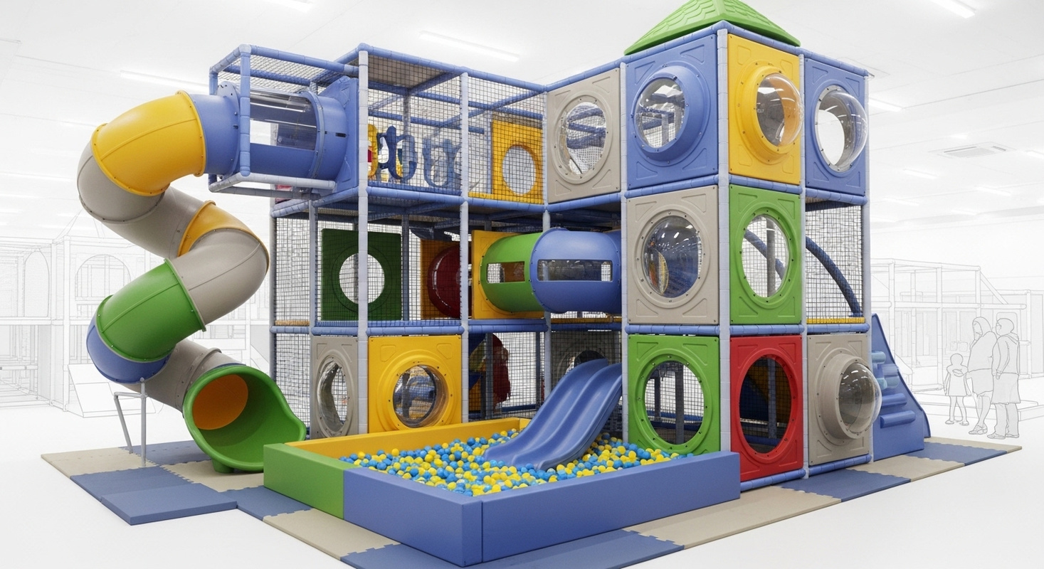 Commercial Indoor Play Structures Equipment