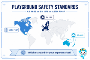 Playground Safety Standards: AS 4685 vs EN 1176 vs F1487