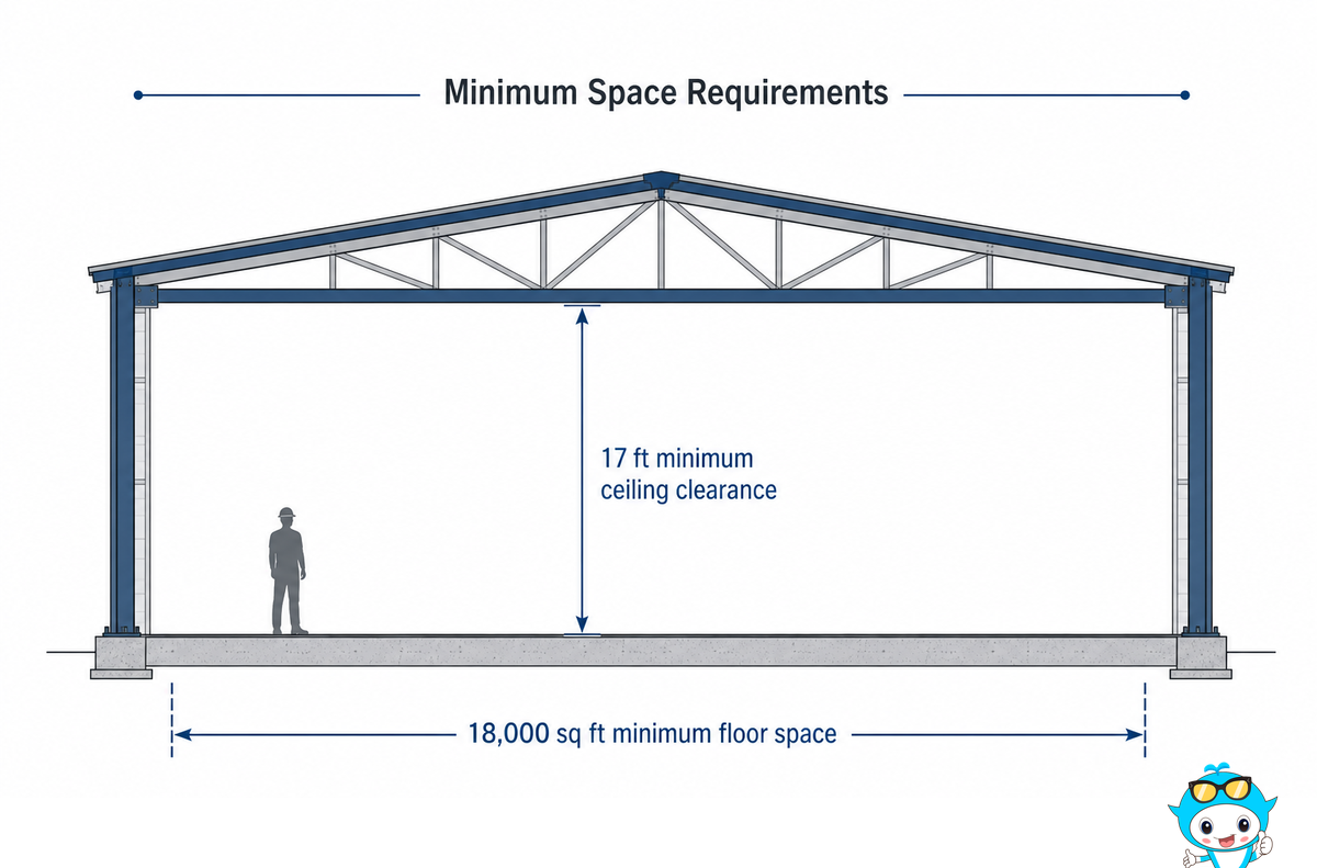 Space, Ceiling Height and Location Requirements — Didi Land