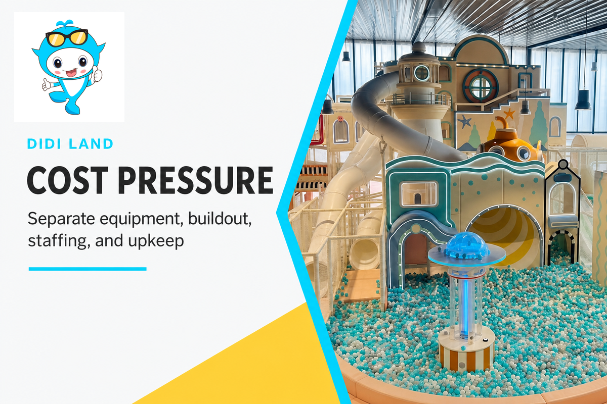 Cost pressure poster for childrens indoor play area investment planning