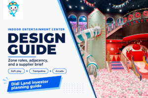 Indoor entertainment center design guide with Didi Land branding