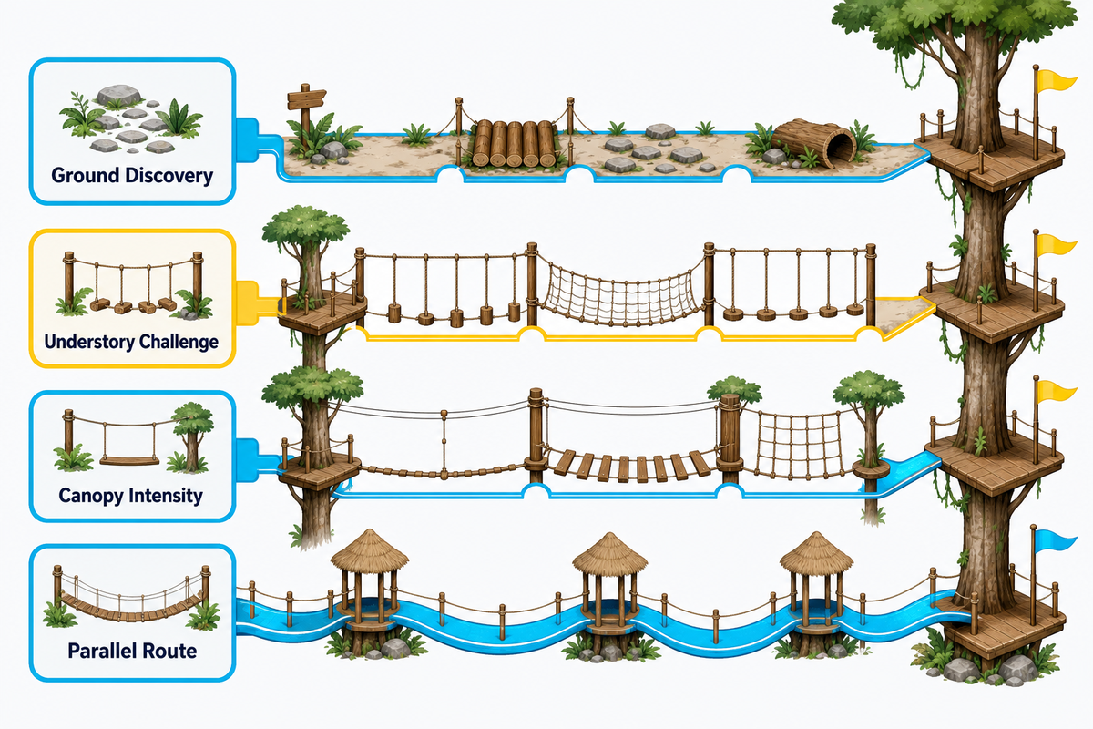 Designing One Jungle for Ages 2–12