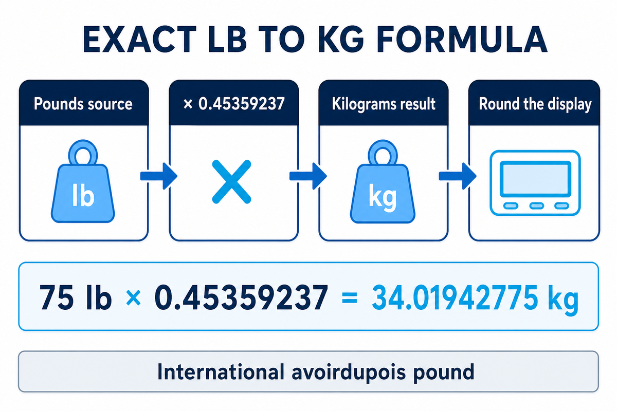 How to Convert Pounds to Kilograms (lb to kg) — Didi Land