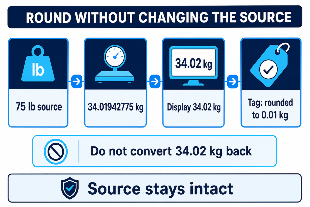 How to Round Without Changing the Source Weight — Didi Land