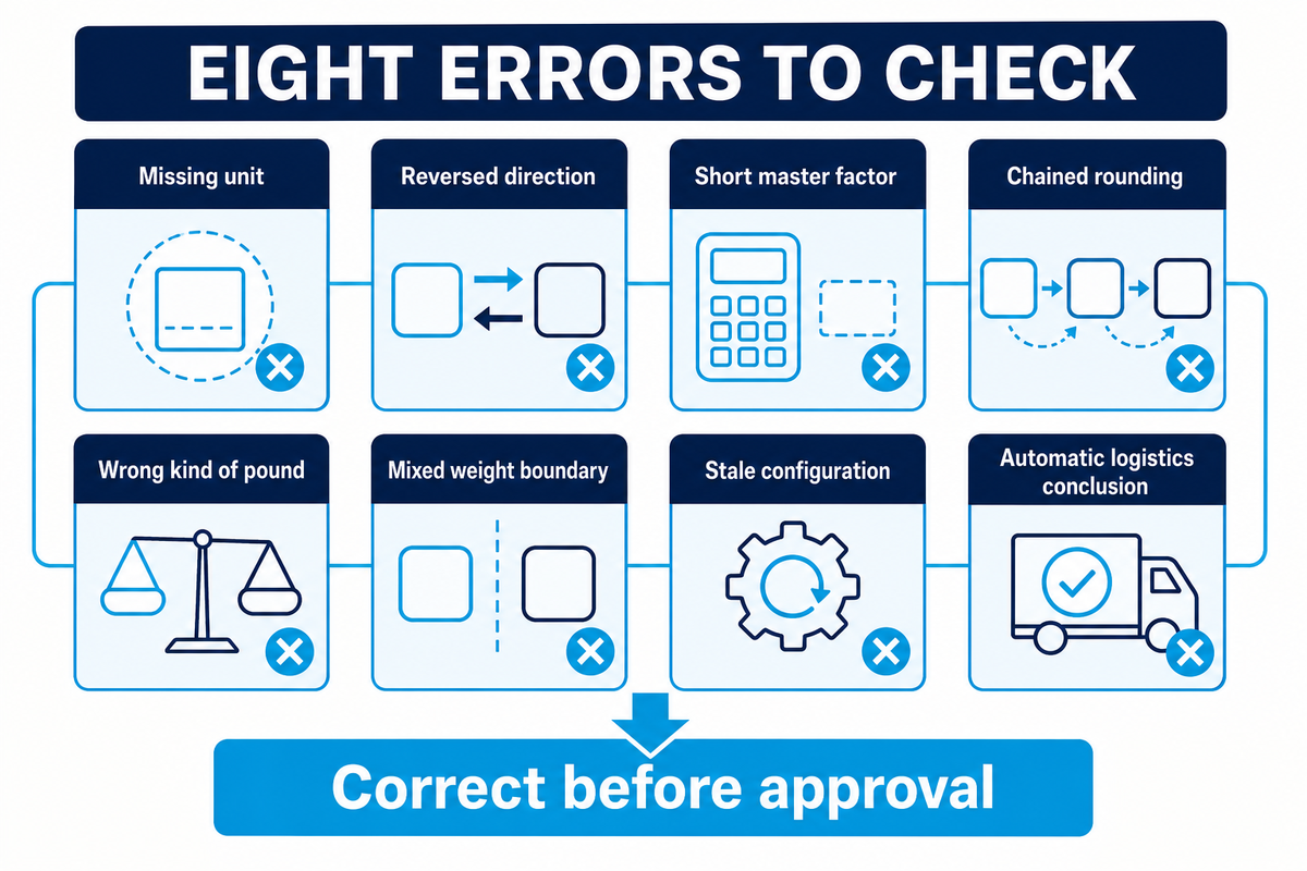 Eight Errors to Check Before Approving a Specification — Didi Land