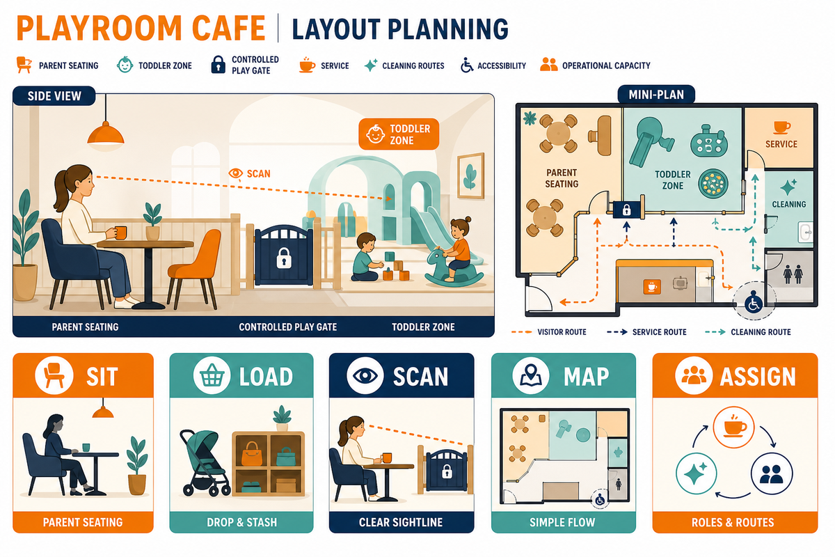 Parent Seating and Sightline Planning