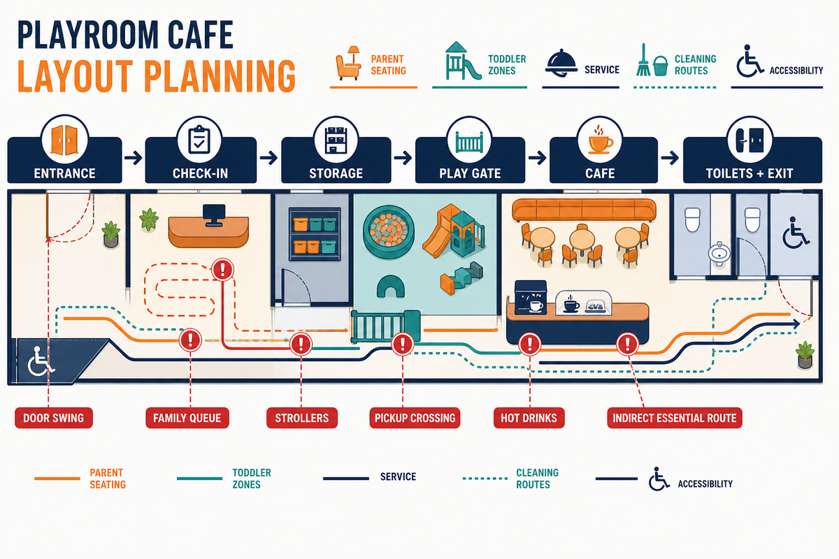 Entry, Cafe, and Circulation Adjacencies