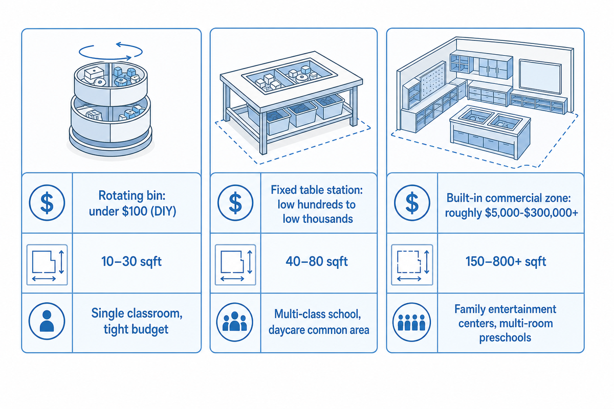Sensory Bins and Table Setups for a Preschool Classroom or Facility — Didi Land