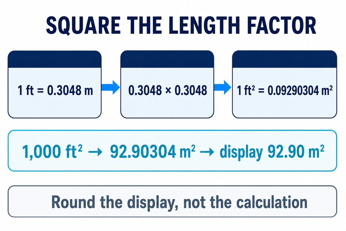 How to Convert Square Feet to Square Meters — Didi Land