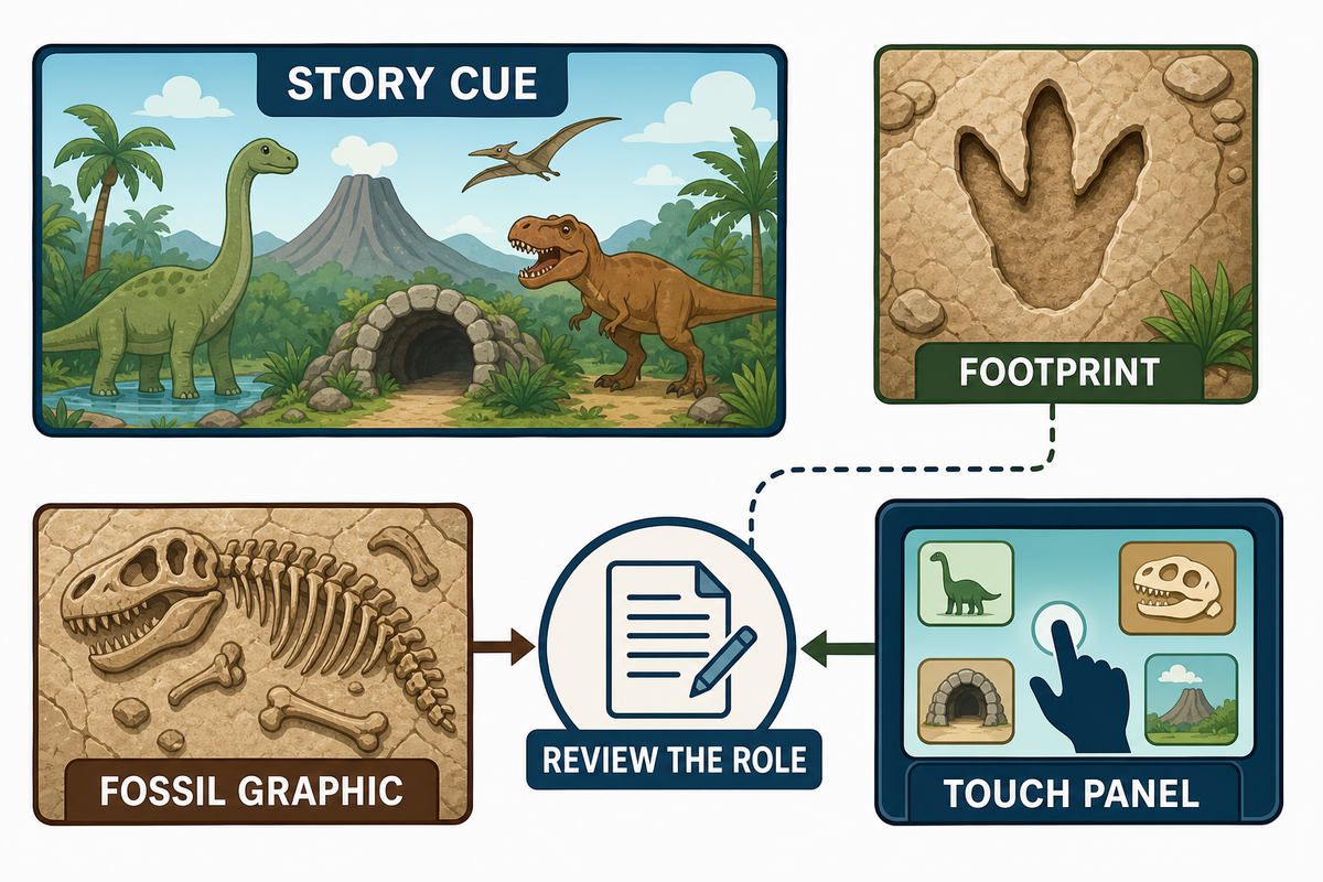 Design a prehistoric setting children can read — Didi Land