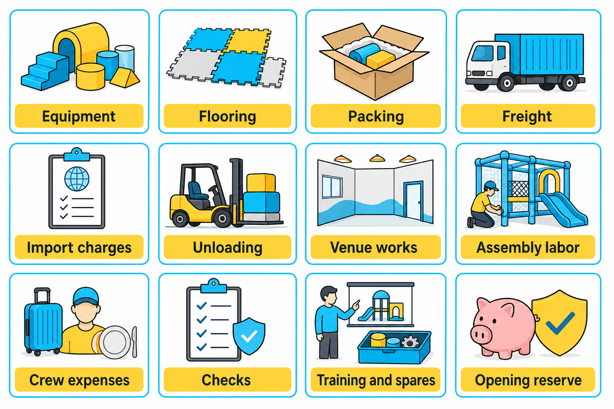 Compare the installed scope — planning actions drawn from the article; confirm the actual venue requirements.