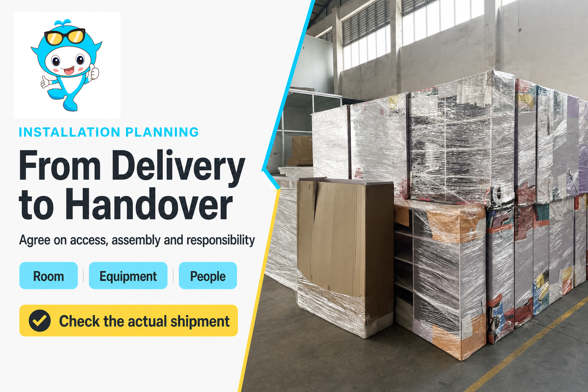 From Delivery to Handover — equipment context from Didi Land; project-specific planning is required.